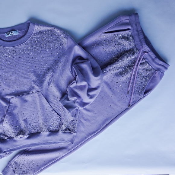 New Rhinestone Joggers, Premium Joggers,Soft Joggers,Women Sweatpants,Cozy Pants - Picture 9 of 13